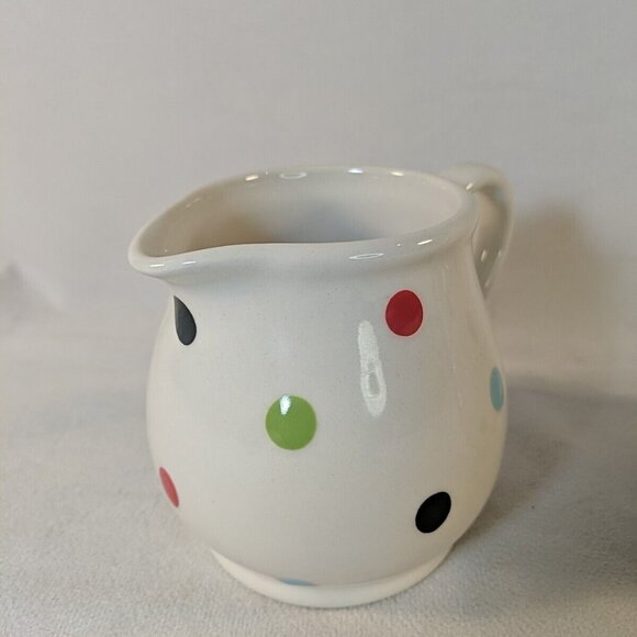 Spode Baking Days Multicolor Polka Dot Creamer and Sugar Set Ceramic 2007-A9 - Picture 4 of 13